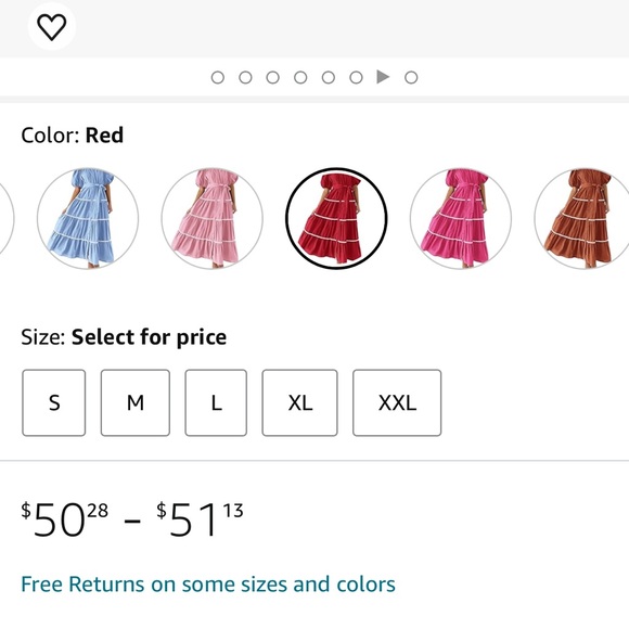 ♥️PRETTYGARDEN Womens Summer Button Down Shirt Dress Short Puffy Sleeve red - Picture 5 of 7